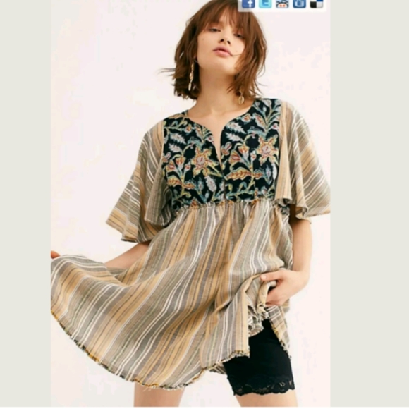 Free People Tops - NWT Free People Under the Sun Boho Tunic, XS